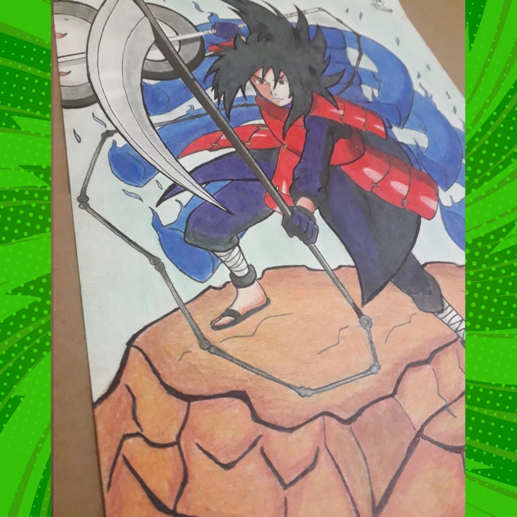 Naruto Desenho do Madara Uchiha 95gm
