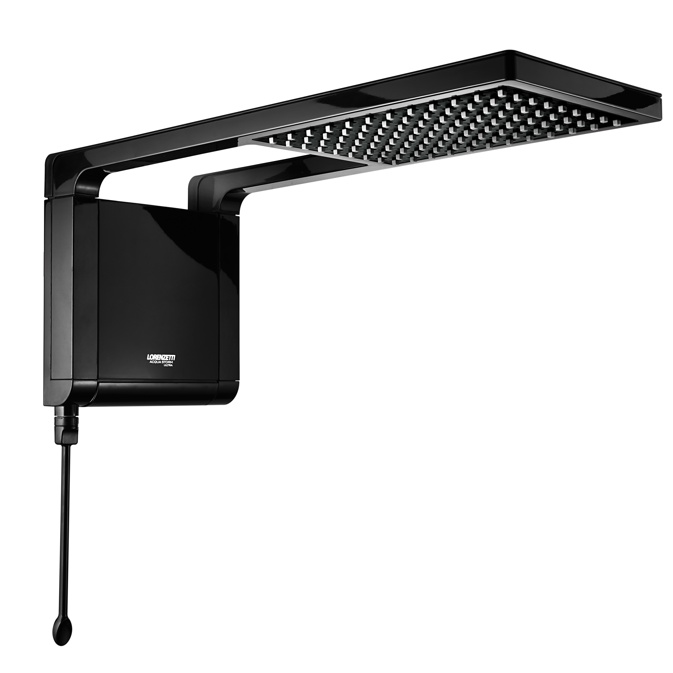 Chuveiro Elétrico Ducha Acqua Storm Ultra Preto 127v 5500w Lorenzetti