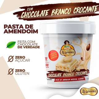Pasta De Amendoim Integral 1kg Crocante 100% Cacau - La Ganexa