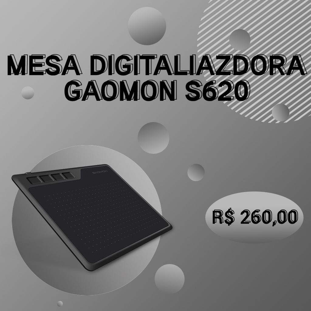 Mesa Digitalizadora Gaomon S620 Shopee Brasil 