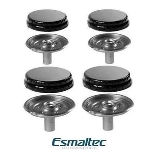 Kit Espalhador + Queimador Peças Fogão Esmaltec Veneza Ágata 4 bocas