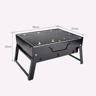 Churrasqueira Portátil Maleta Carvão Dobrável Metal - Envio Hoje