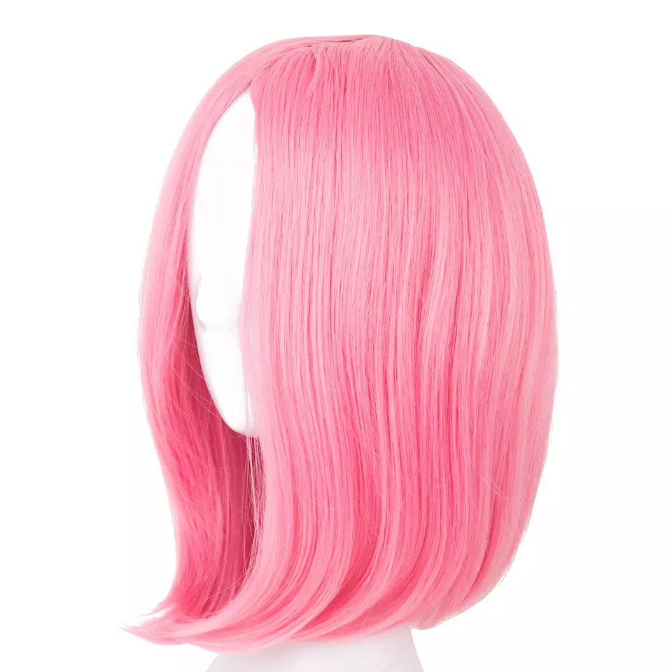 Peruca Rosa Clara Curta - S/Franja | Shopee Brasil