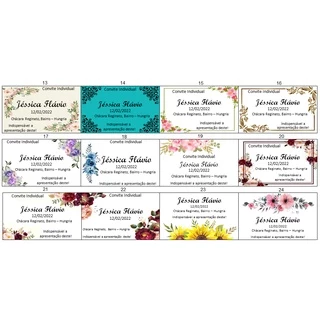 140 Convites Individual 5cmx3cm FAVOR CONSULTAR OS MODELOS DISPONÍVEIS Casamento, 15 anos, Infantil, lista de presentes FICAR ATENTOS A PRAZO