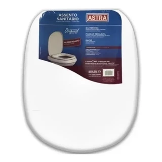 Assento Sanitário Sabatini/Paris almofadado Astra TTP/K