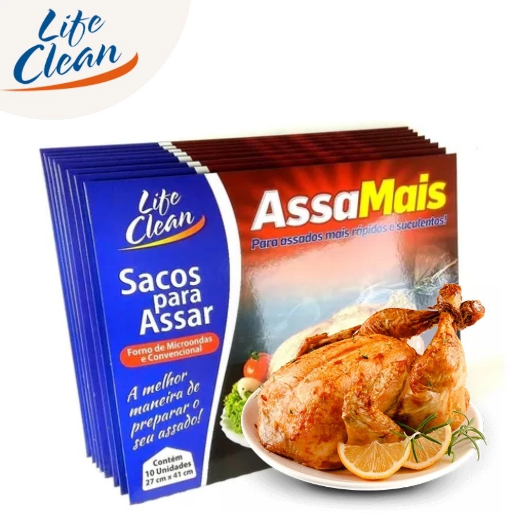 Saco Para Assar Frango Carne Pernil Costela AssaMais Embalagem Térmica Frango Assados ​​E Grelhados