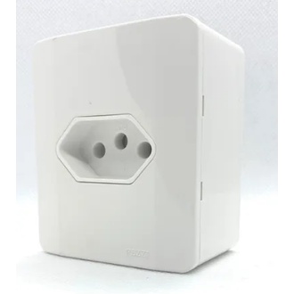 TOMADA LX SOBREPOR PEZZI 20A - linha 60.000 - (tomada com a