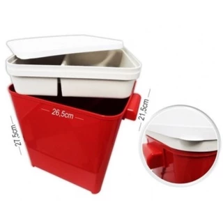 Porta Ração Com Tigela De Ração E Água Para Cães E Gatos - 4,5kg - Furacão Pet