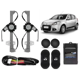 Kit Vidro Eletrico Sandero 4 Portas Dianteira Sensorizado