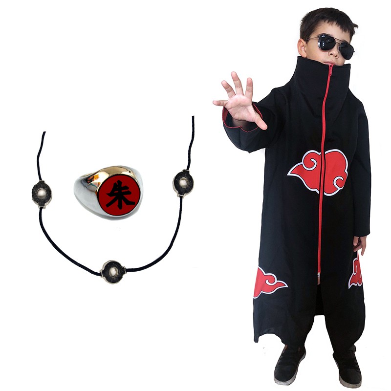 Anel De Anime Quente Cosplay Akatsuki Itachi Dor Metal Dedo Adulto