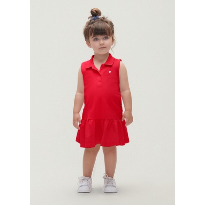 Vestido polo hot sale infantil lacoste