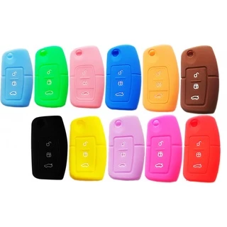 Capa De Silicone Da Ford New Fiesta Ecosport Focus 3 Botões