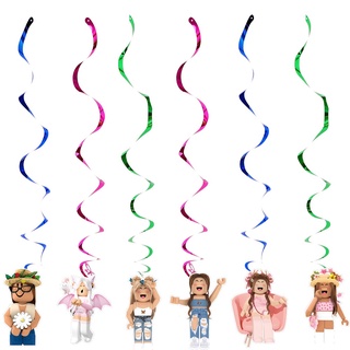 ROBLOX Mundo Virtual Sandbox Menina Rosa Aniversário Tema Festa Decoração  Bandeira Balão Bolo Inserção Festa Feriado Menina Bonito Festa - AliExpress