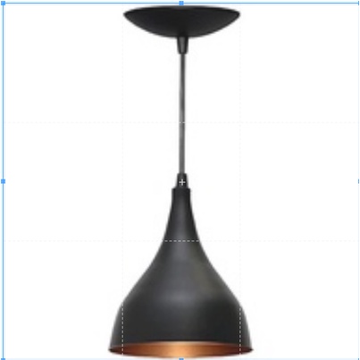 Pendente Luminária Lustre Balcão Cozinha Americana Gota Preto fosco/Cobre