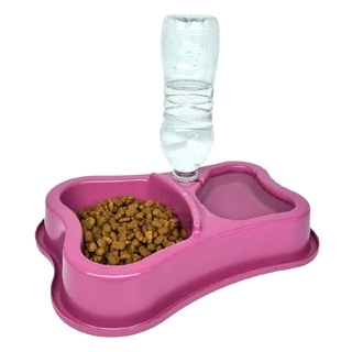 Comedouro Duplo Anti Formiga Pet Bebedouro automático suporte para Garrafa Comedouro - para cachorro gato coelho