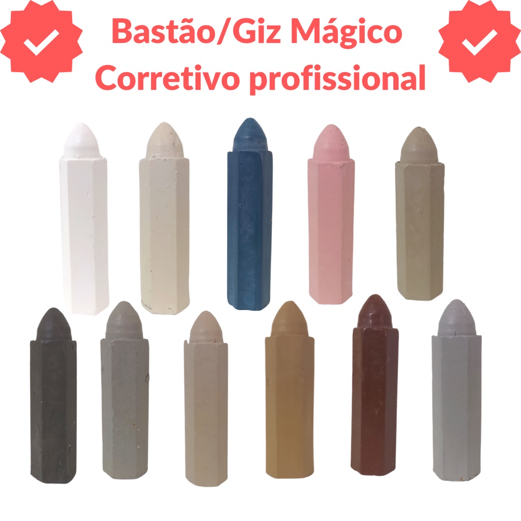Giz Tira Risco Reparador Moveis Permanente Bastão Mágico Estaca 5cm