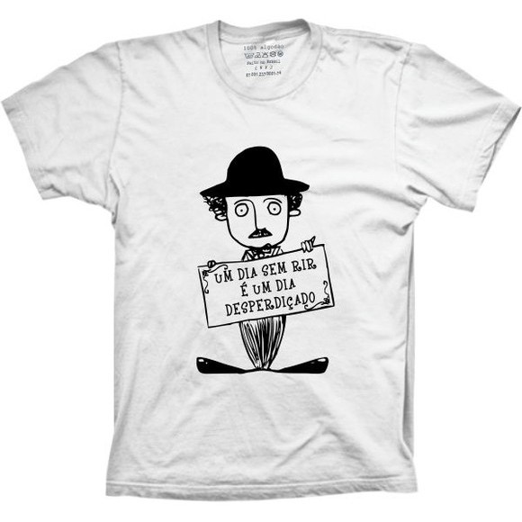 Camiseta cinema filmes - Charlie Chaplin - Inoctua - Camiseta