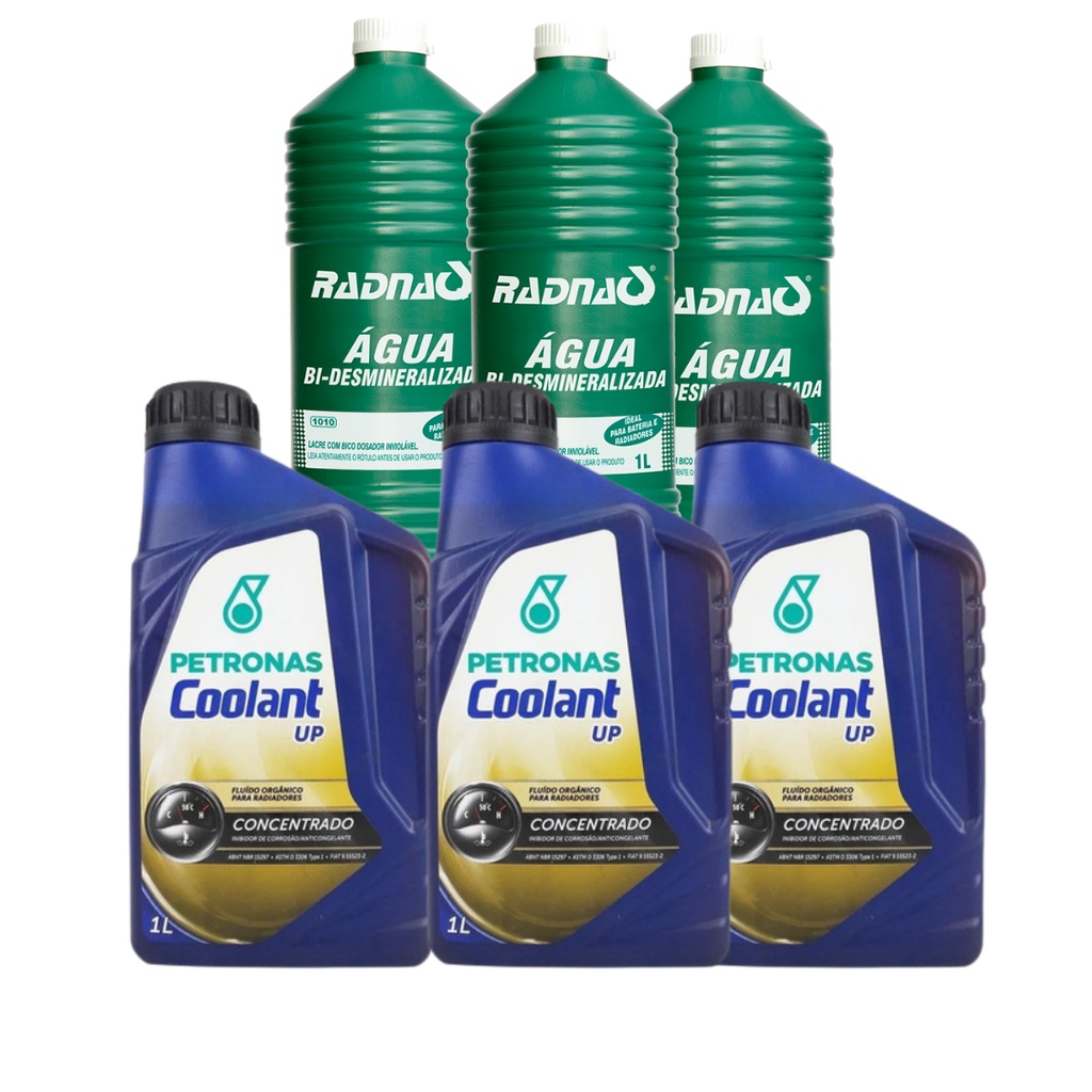 kit /3 Aditivo para Radiador Petronas Coolant Up Concentrado Orgânico ...