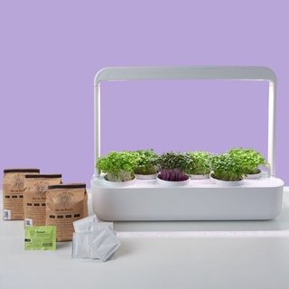 Horta Inteligente Com 6 Vasos + Mix De Plantio P/ Hortaliças