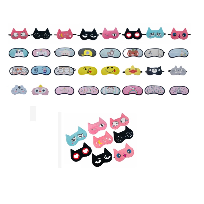 Pack De 5 Máscaras Para Dormir De Unicornio - Cómodas, Ligeras - Para Viajes, Siestas, Regalo