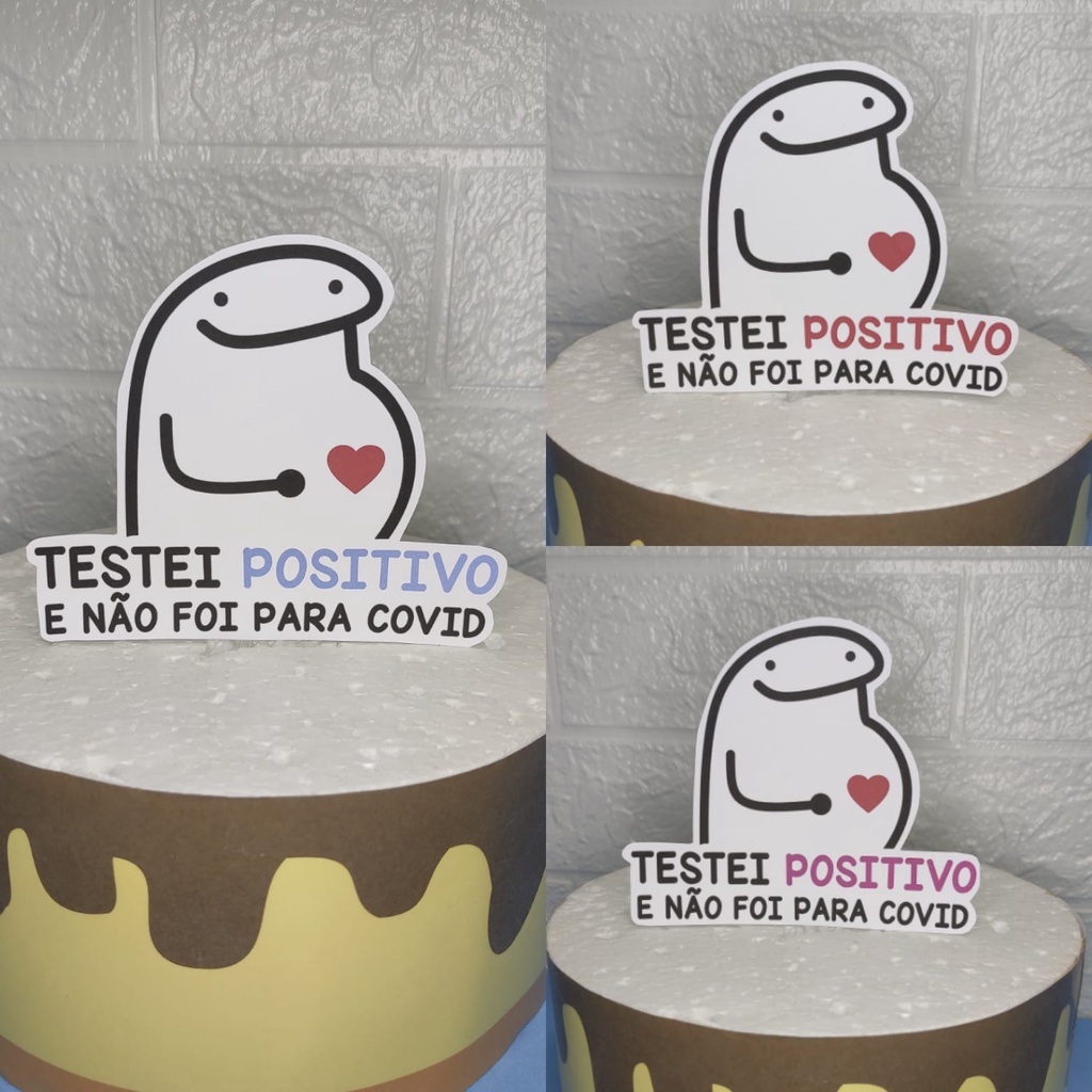 Topo de Bolo FLORK - Pareço grávida, mas é só cerveja - Bento cake - Meme -  Topper de bolo - Festa - Aniversário - Engraçado - Confeitaria - Bolo