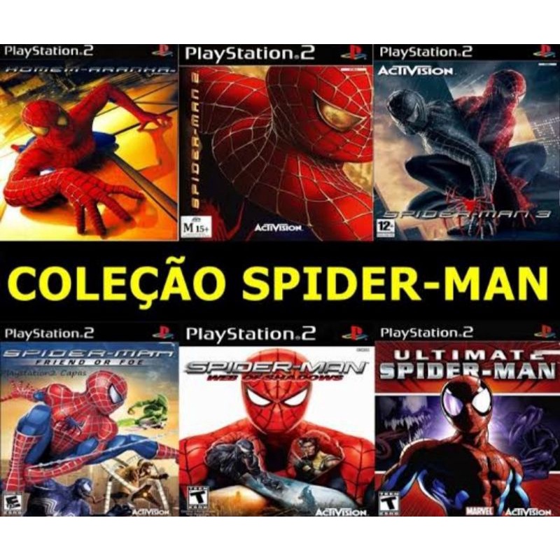Coleção Homem Aranha ps2, todos os jogos - Escorrega o Preço