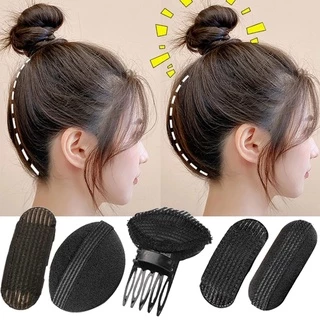 Para Mulheres E Meninas Clip Acessório De Cabelo De Esponja Bun Bump It Up Volume Base Puff Hair Head Cushion Fluffy Sponge DIY Styling Tool Menina Feminina