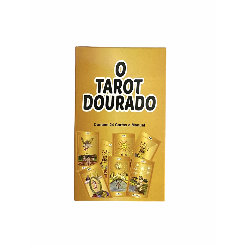 Baralho O Tarot Dourado Oráculo Deck 24 Cartas na Americanas Empresas