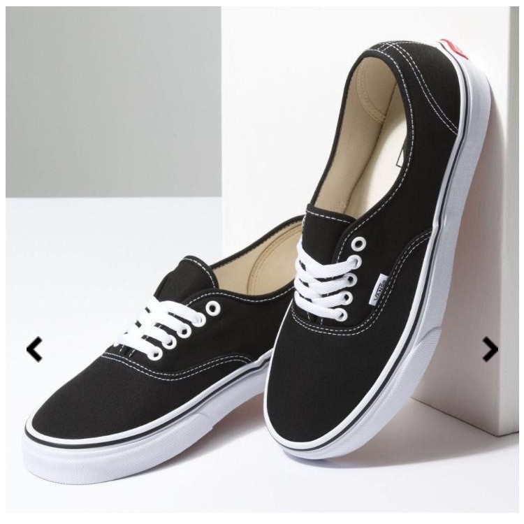 Tenis vans authentic preto hotsell com branco