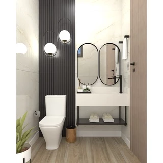 Espelho Oval Corpo Inteiro Com Moldura 76 X 43 Decoração