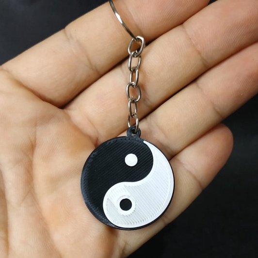 Chaveiro Yin Yang - Impressão 3D