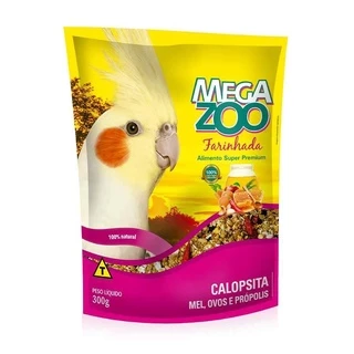 Ração Farinhada Megazoo Calopsitas Mel E Ovos 300G