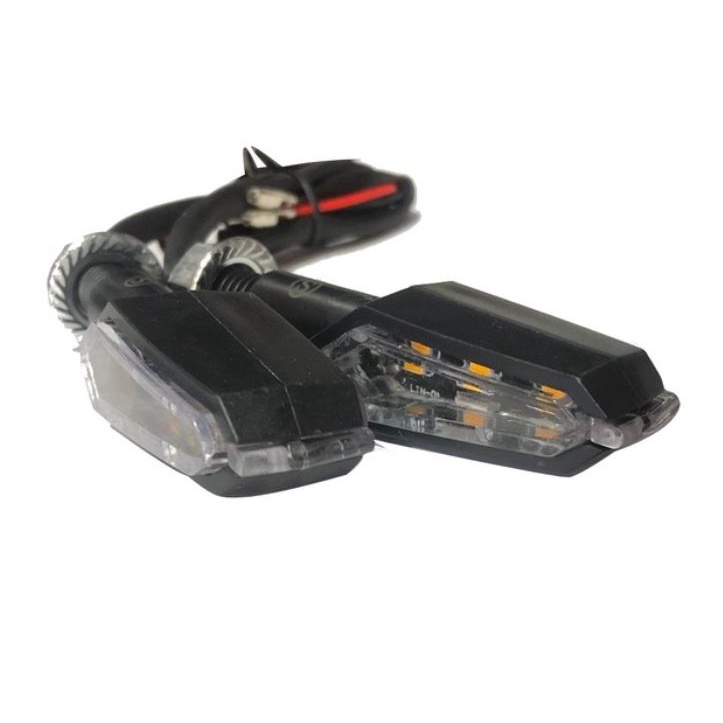 Kit 4 Pisca Led Seta Moto Palito Slim Fino Aplicação Universal