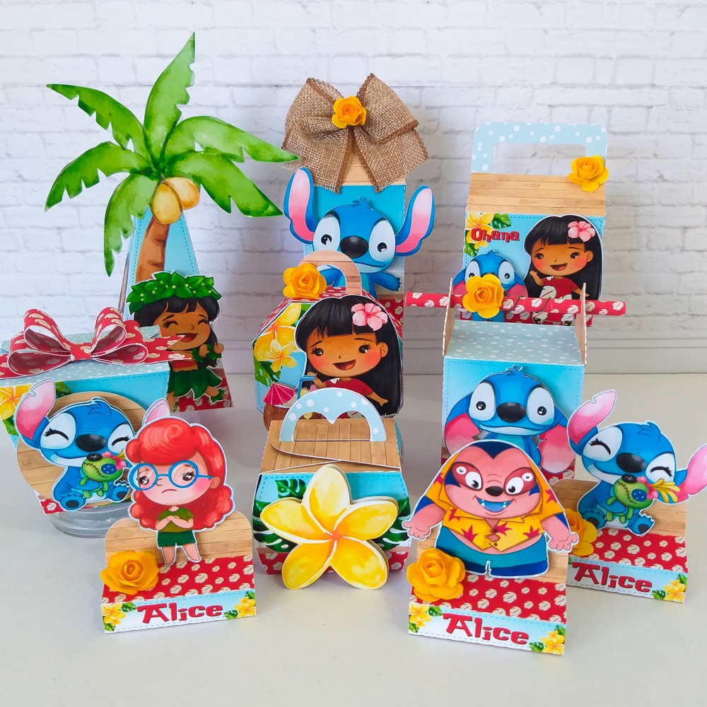 LILO E STITCH KIT PERSONALIZADOS DE MESA Shopee Brasil