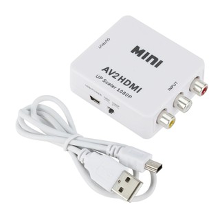 Conversor Adaptador Video Composto 3 Rca Av P/ Hdmi