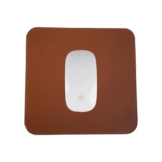 Mouse Pad Pequeno Couro Caramelo