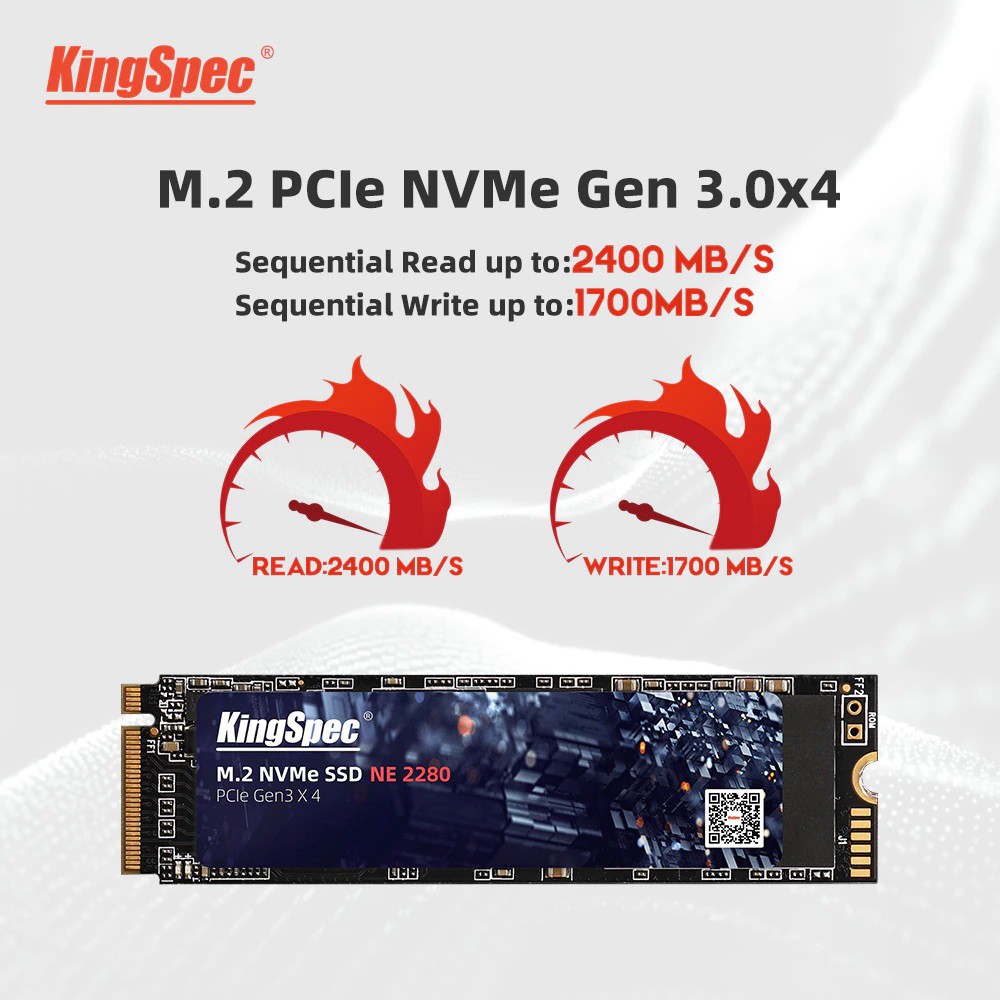 SSD M2 Nvme Kingspec 256GB 512gb Novo Original Lacrado a Pronta Entrega no Brasil