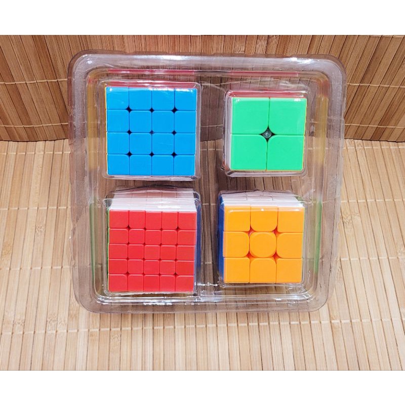 Kit 3 Cubos Mágicos Box 2x2 + 3x3 + 3x3 Bolhas Speed - Dupari