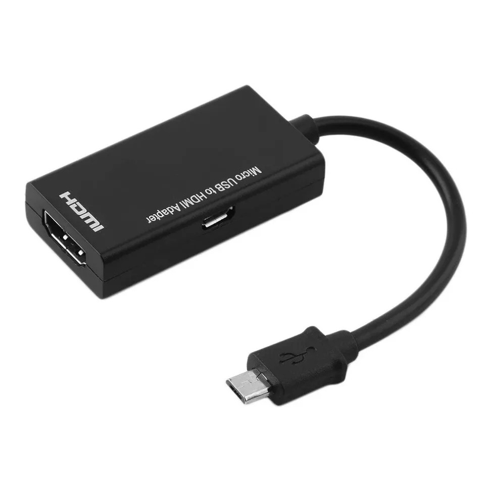 Cabo Adaptador Micro Usb V8 Para Hdmi Mhl Espelhamento Tv