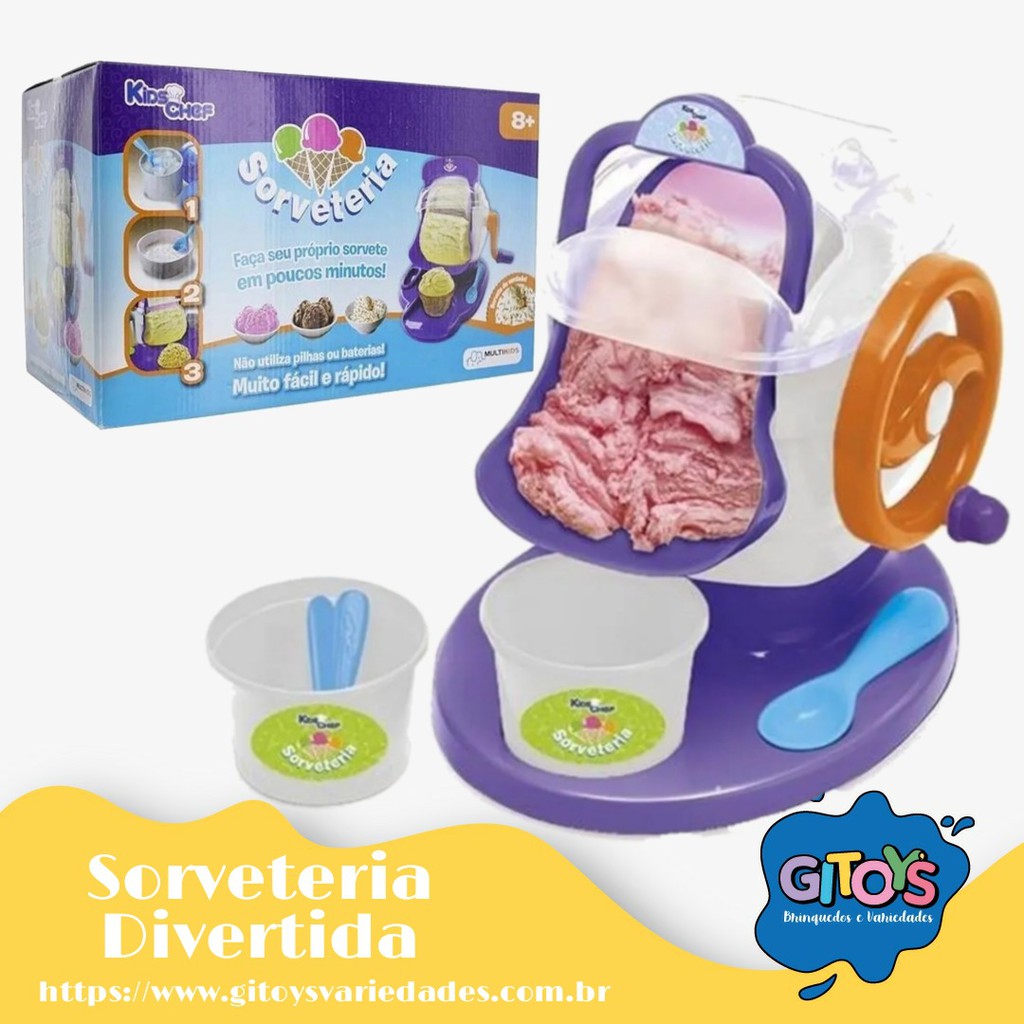 Máquina De Sorvete Infantil - Kids Chef - Sorveteria - Multikids