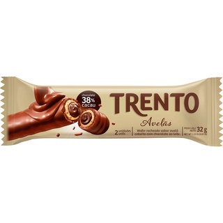 Chocolate Wafer Trento Diversos Sabores 32g - Peccin
