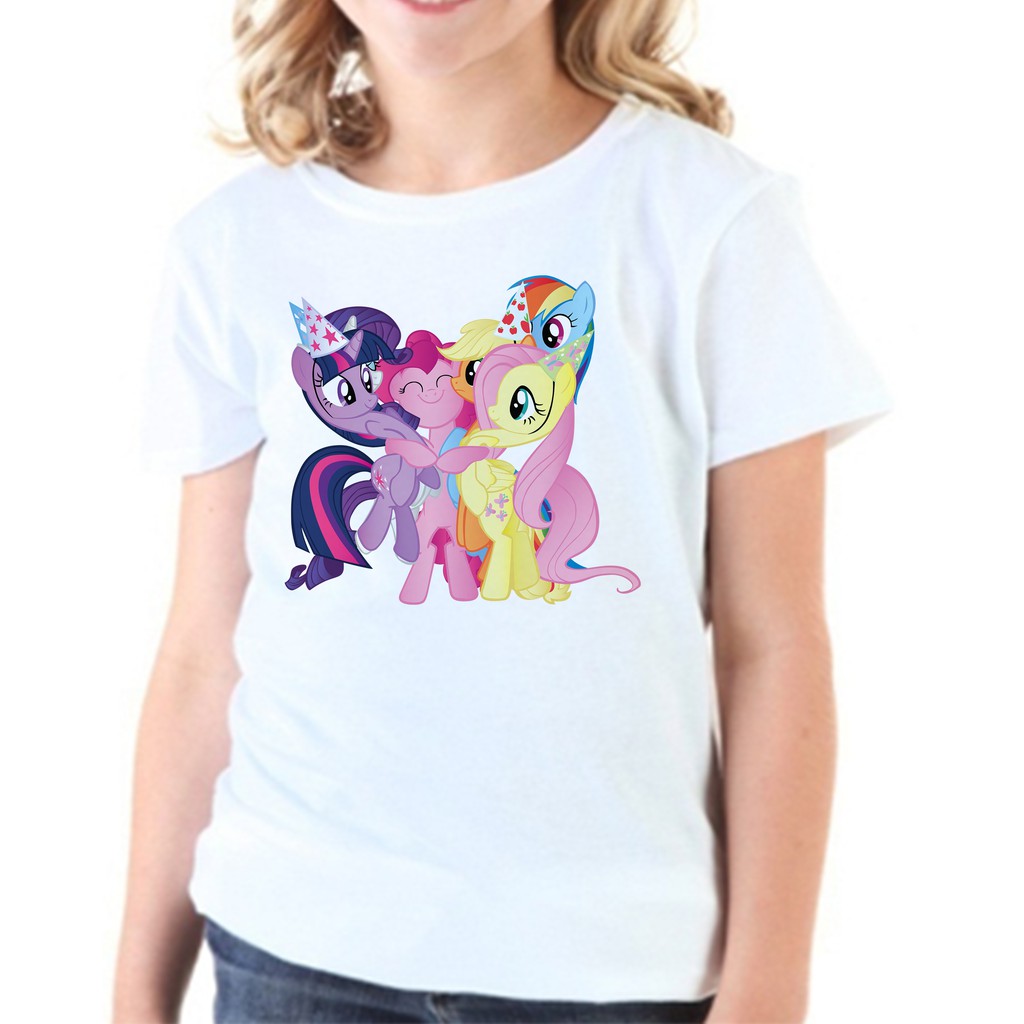 Camiseta Manga Longa My Little Pony Azul Marinho Mescla