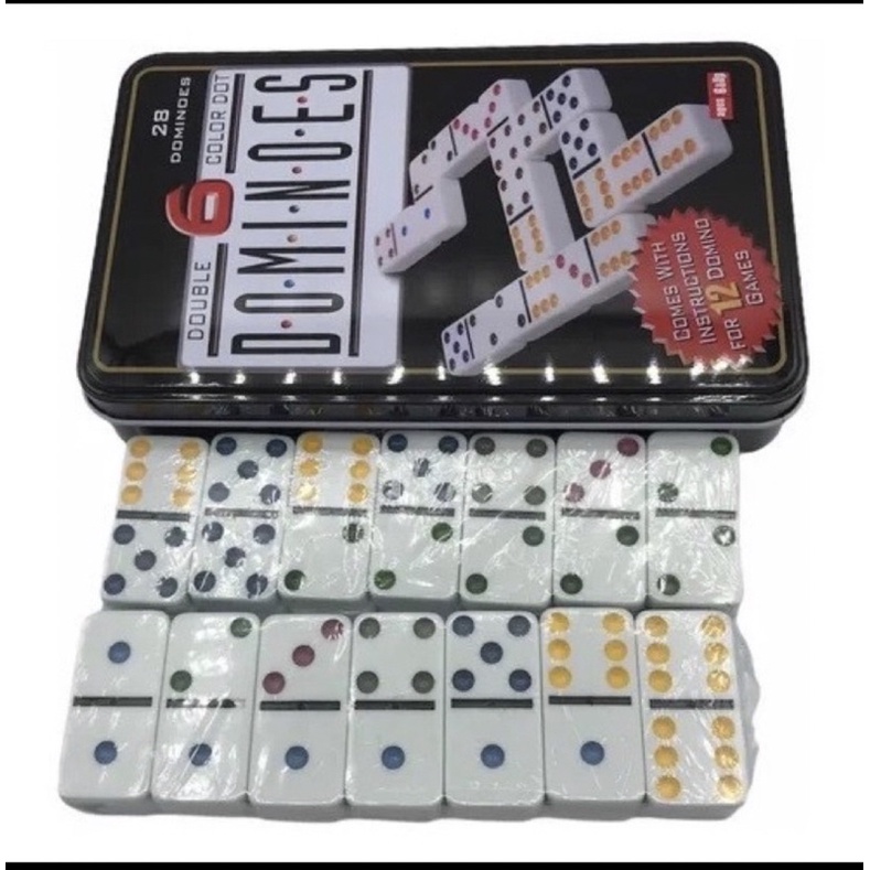 Jogo de Domino profissonal Com Estojo C\28Pcs