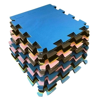 Kit 16 Tatames - EVA Colorido Econômico - 50x50x2 cm. Academia E Esportes