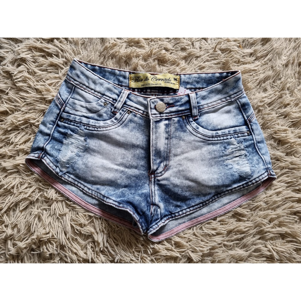 Shorts jeans de cintura baixa para mulheres, cintura baixa