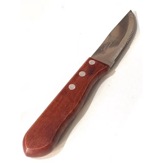 Faca de churrasco cabo madeira outback inox 25 cm