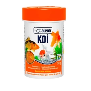 Alcon Koi 10gr. Alimento Completo em Flocos P/ Peixes de Água Fria. Kinguios (Goldfish) e Carpas (Koi)