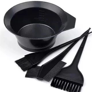 Kit Pintura Tintura De Cabelo 1 Pote E 2 Pinceis em Oferta na Shopee