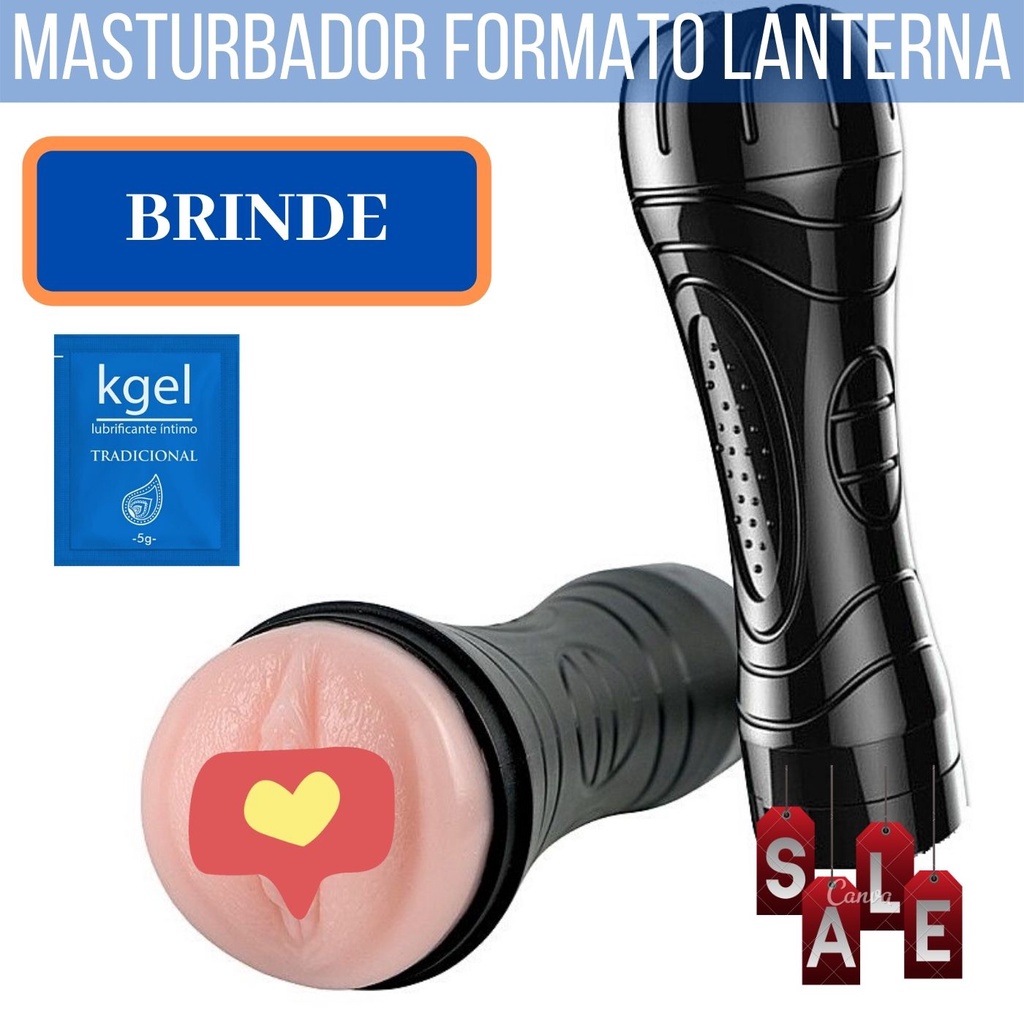 Masturbador Masculino Lanterna Vagina Buceta Vibrador Tesão Promoção