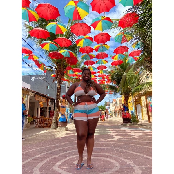Biquíni com short GG verão 2024 Plus size
